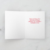 Carte Continuez à porter le jour de Pi, Rouge (Intérieur)
