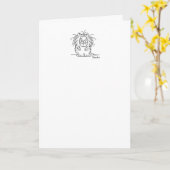 CARTE CONTINUEZ À SOURIR (Fleur jaune)