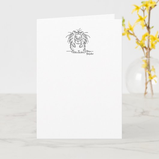 CARTE CONTINUEZ À SOURIR (Fleur jaune)