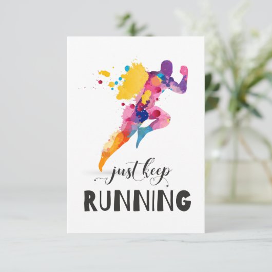 Carte Continuez à utiliser un devis motivationnel pour l (Debout devant)