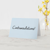 CARTE CONTRANSULATIONS ! (Fleur jaune)