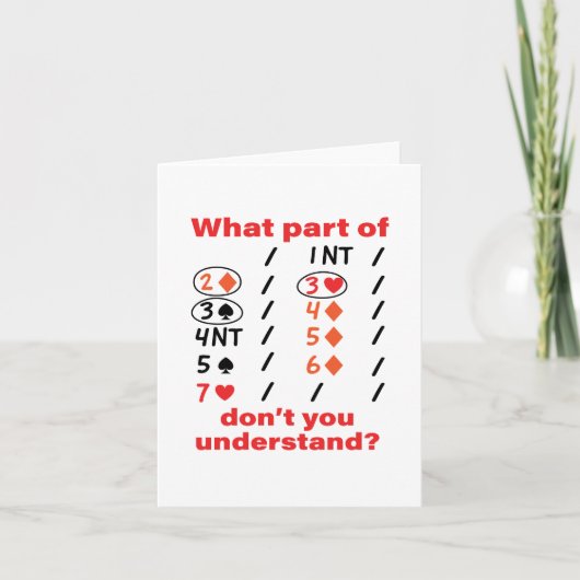 Carte Contrat Pont Grand Chelem Offre en double (Devant)