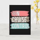 Carte Contrôle sur croisière léopard drôle de vacances d (Fleur jaune)