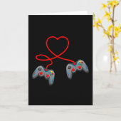 Carte Contrôleur de jeu vidéo Coeur Video Gamer (Fleur jaune)