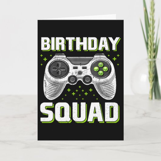 Carte Contrôleur De Jeu Vidéo D'Anniversaire Pour Gamer (Devant)