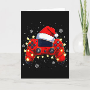 Carte Contrôleur de jeu vidéo de Noël Chapeau de Père No