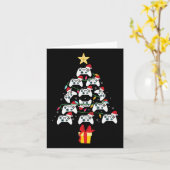 Carte Contrôleur de jeu vidéo Noël Arbre Noël Hommes gar (Fleur jaune)