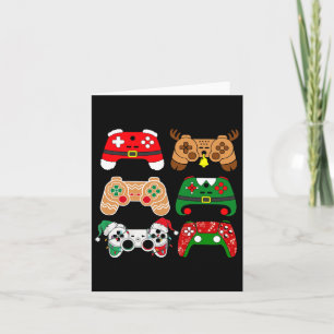 Carte Contrôleur de jeu vidéo Noël Santa Hat Gamer Bo