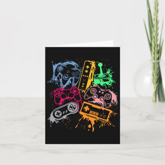 Carte Contrôleurs de console de jeu vidéo Retro 80's 90' (Devant)