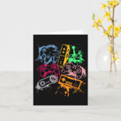 Carte Contrôleurs de console de jeu vidéo Retro 80's 90' (Fleur jaune)