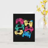 Carte Contrôleurs de jeu vidéo Tee graphique pour couleu (Fleur jaune)
