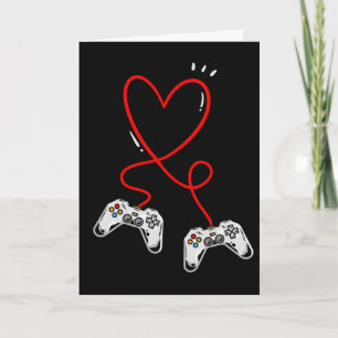 Carte Contrôleurs de la Saint-Valentin Cœur Jeu vidéo Jo