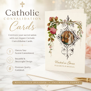 Carte Convalidation Catholique Mariage Unis dans la Grâ