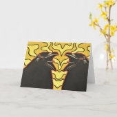 CARTE "CONVERSATION" (Fleur jaune)