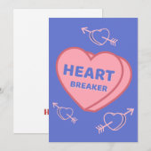 Carte Conversation Heart Breaker (Devant / Derrière)