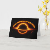 Carte Conversation Interstellaire Trou Noir (Fleur jaune)