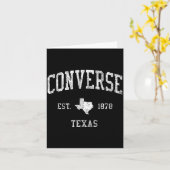 Carte Converse Tx J01 Vintage Athletic Srts Design  (Fleur jaune)