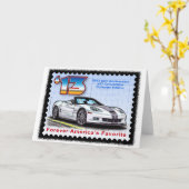 Carte Convertible 2013 d'anniversaire de Corvette (Fleur jaune)