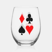 Carte Convient Conception Verre Vin Stemless (Verso)