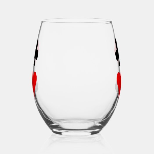 Carte Convient Conception Verre Vin Stemless (Droite)