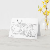 Carte "Coo" des Highlands écossais (Fleur jaune)