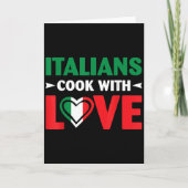 Carte Cook With Love Italian Chef Funny Sayings Quotes (Devant)