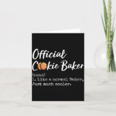 Carte Cookie Baker Definition Funny Christmas Baking  (Devant)
