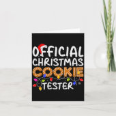 Carte Cookie Baking Crew Christmas Cookie Tester Xmas Pr (Devant)