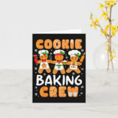 Carte Cookie Baking Crew Christmas Funny Gingerbread Lov (Fleur jaune)