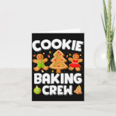 Carte Cookie Baking Crew Christmas Gingerbread Team Squa (Devant)