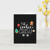 Carte Cookie Crew Christmas Baking Cookie Lover Enfants  (Fleur jaune)