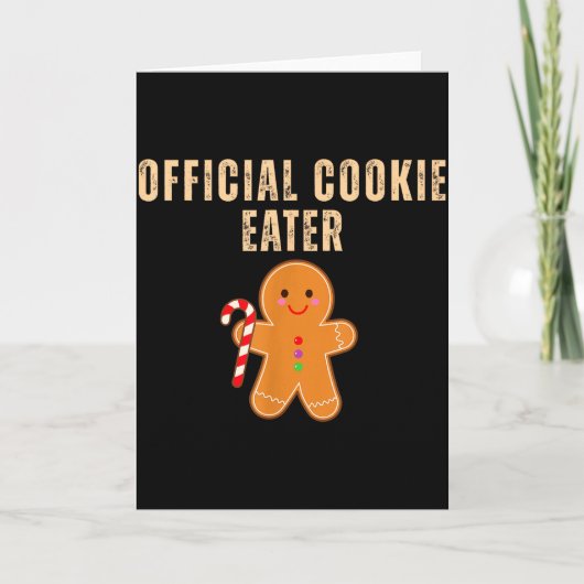 Carte Cookie Eater Funny Christmas Couples Matching (Devant)