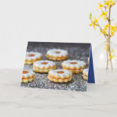 Carte Cookie en poudre (Fleur jaune)