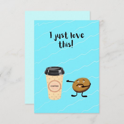 Carte Cookie et café (Devant / Derrière)