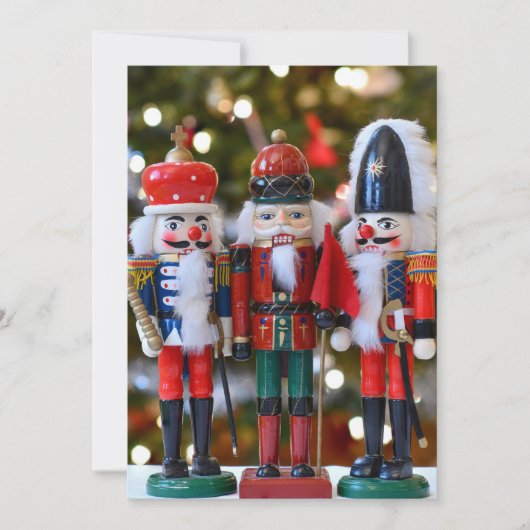 Carte Cookie Exchange Nutcracker Thème Texte personnalis (Devant)
