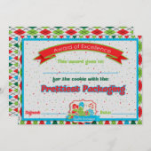 Carte Cookie Exchange Prettiest Packaging Award (Devant / Derrière)