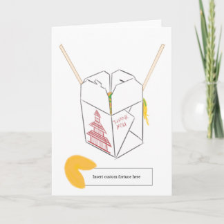 Carte Cookie Fortune personnalisé avec boîte de réceptio