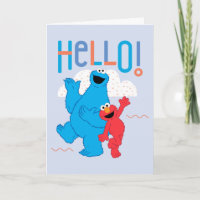 Cookie Monster et Elmo Bonjour!