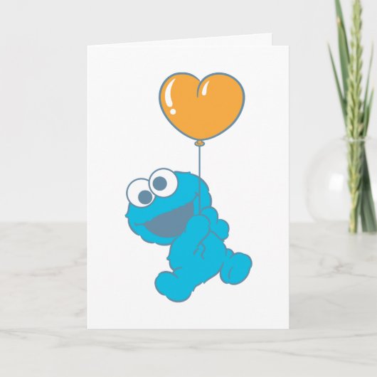 Carte Cookie Monster Félicitations pour le nouveau bébé (Devant)