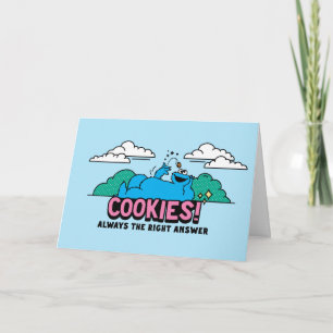Carte Cookie Monster Les cookies sont toujours la bonn