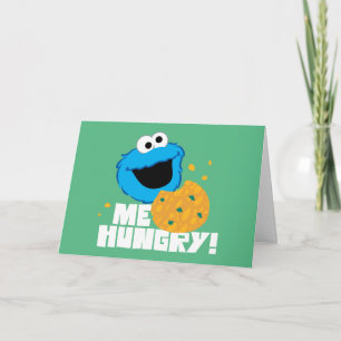 Carte Cookie Monster   Moi qui ai faim !