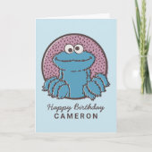 Carte Cookie Monster | Om Nom Nom (Devant)