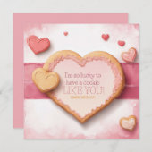 Carte Cookie Saint Valentin Personnalisable (Devant / Derrière)