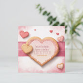 Carte Cookie Saint Valentin Personnalisable (Debout devant)
