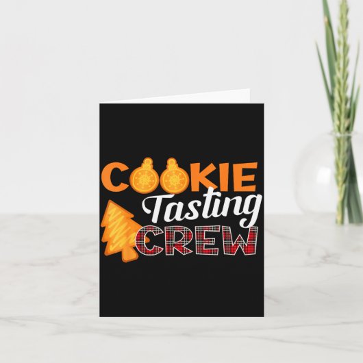 Carte Cookie Tasting Crew - Funny Plaid Christmas  (Devant)