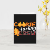 Carte Cookie Tasting Crew - Funny Plaid Christmas  (Fleur jaune)