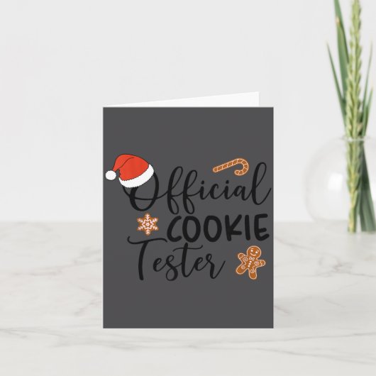 Carte Cookie Tester & Cookie Baker Funny Christmas C (Devant)
