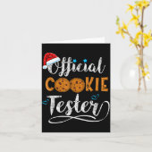 Carte Cookie Tester Christmas Baking Team (Fleur jaune)