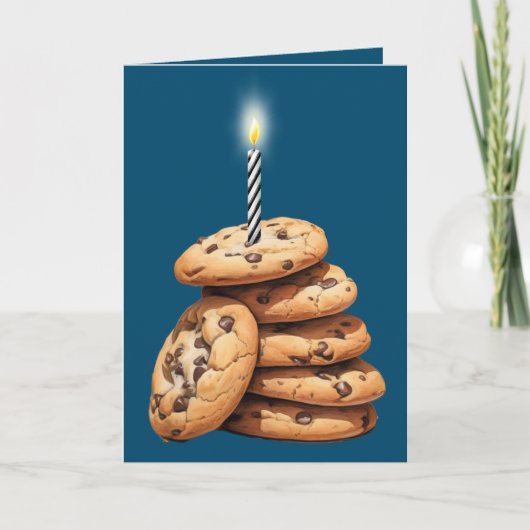 Carte Cookies à chips au chocolat Anniversaire (Devant)