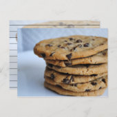 Carte Cookies à puces de chocolat (Devant / Derrière)